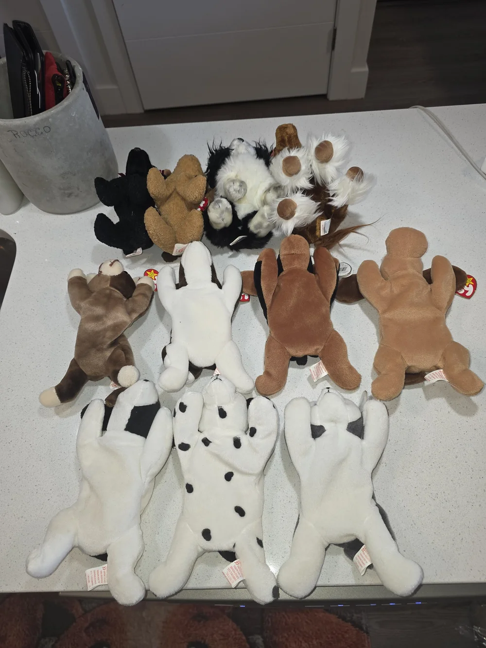 Plush toy collection, Ty Beanie Babies Dogs (set of 11)